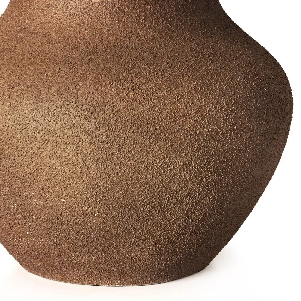 Palma Textured Table Lamp - Dark Brown, Ceramic