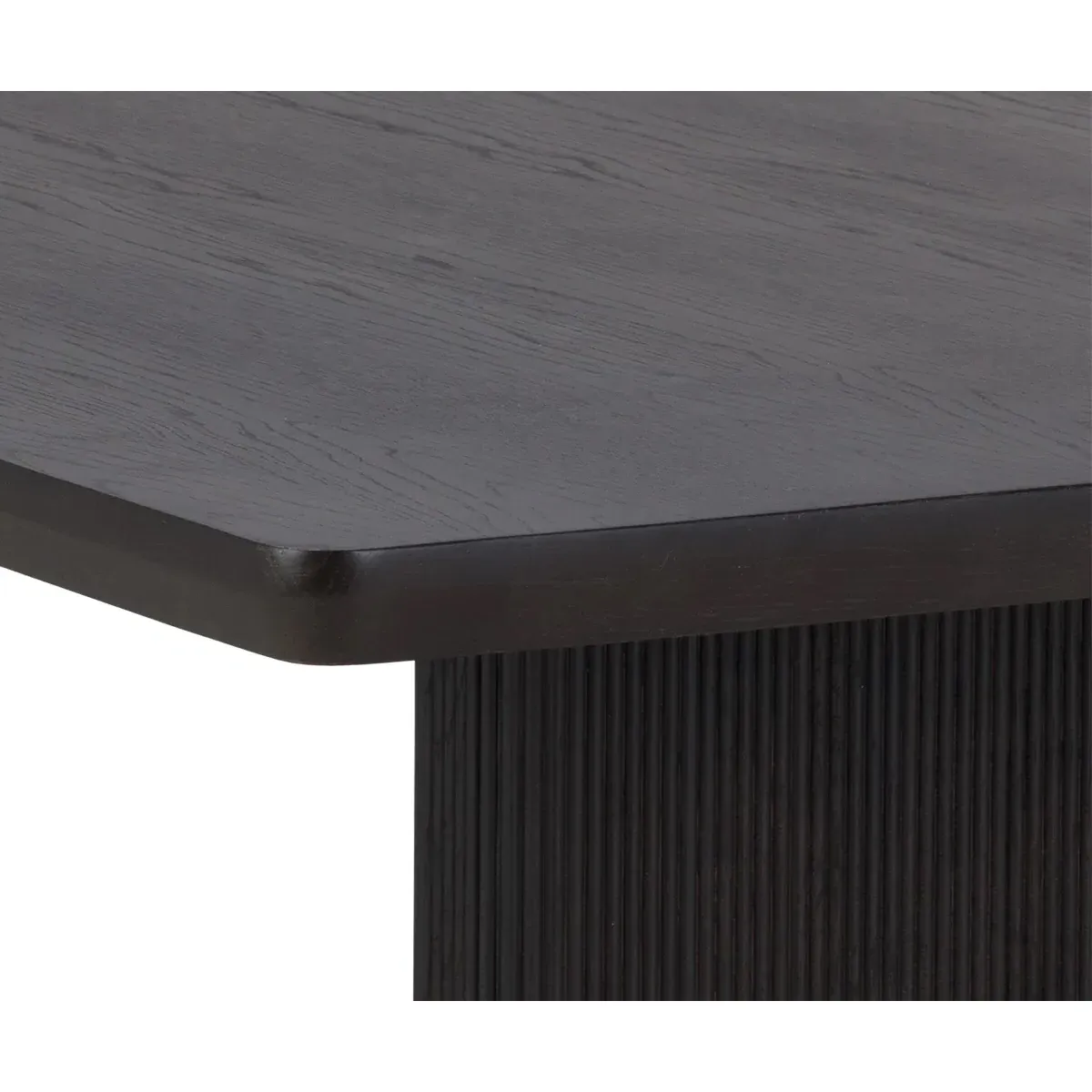 Palmerston Rectangular Dining Table - Charcoal, Oak