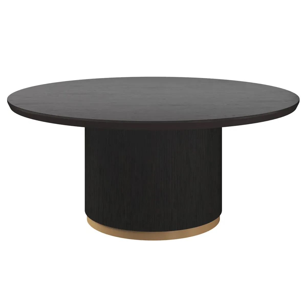 Palmerston Round Dining Table - Charcoal, Oak