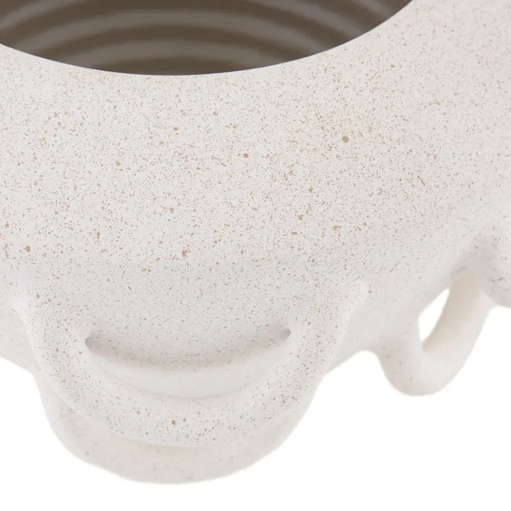 Paloma Table Vase - White, Ceramic