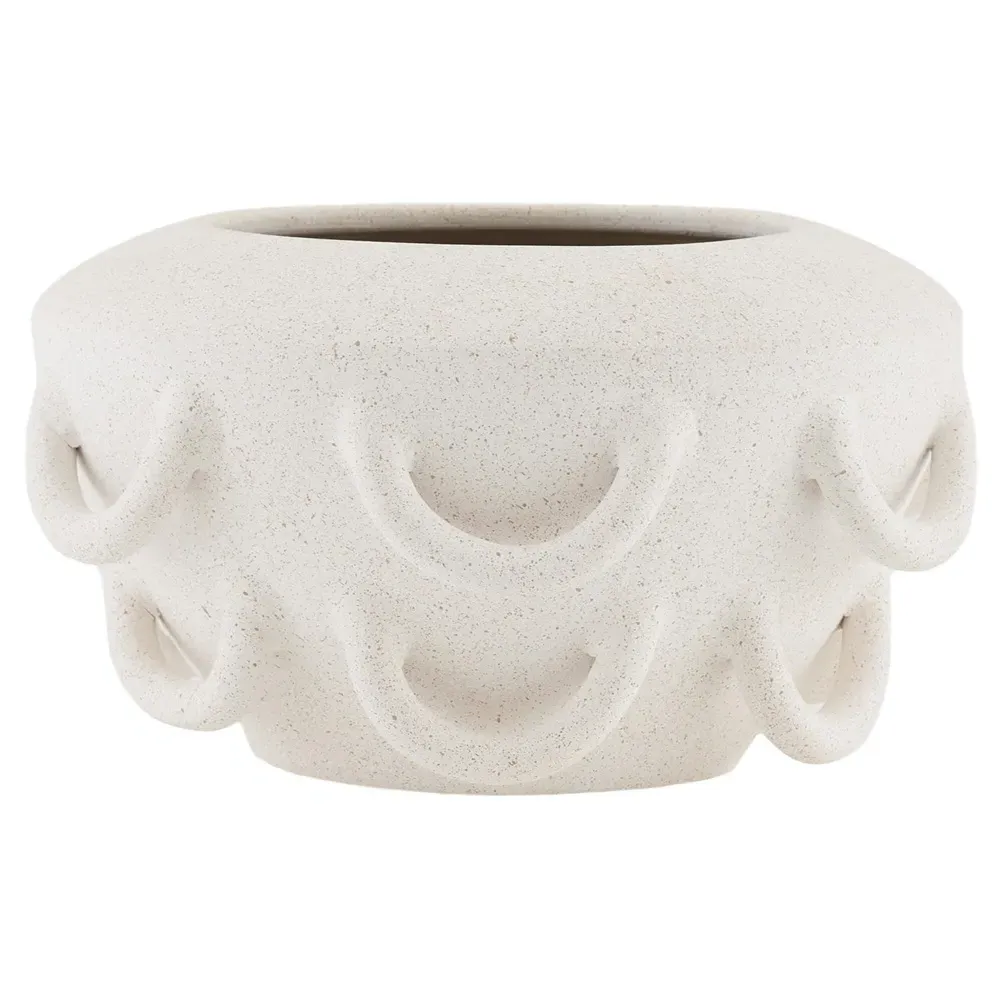 Paloma Table Vase - White, Ceramic