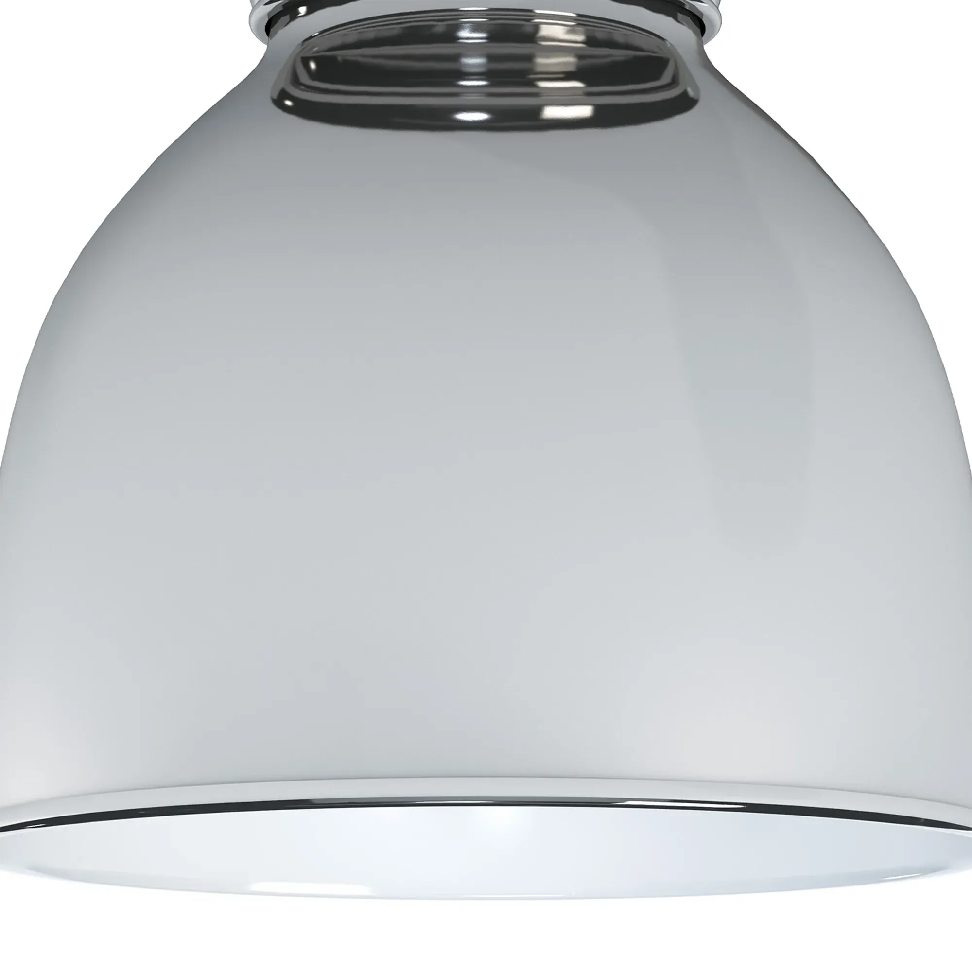 Pantry Steel Flush Mount - Polished Nickel