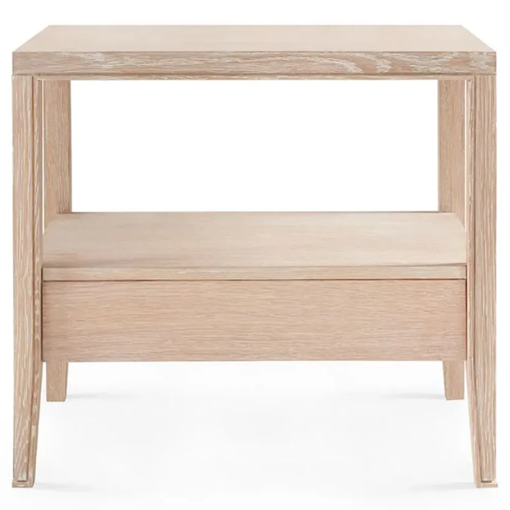 Paola 1 Drawer Nightstand - Brown, Oak