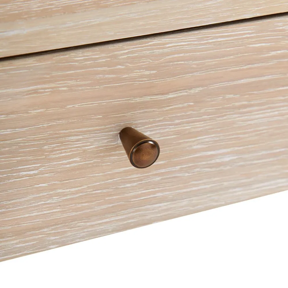 Paola 1 Drawer Nightstand - Brown, Oak