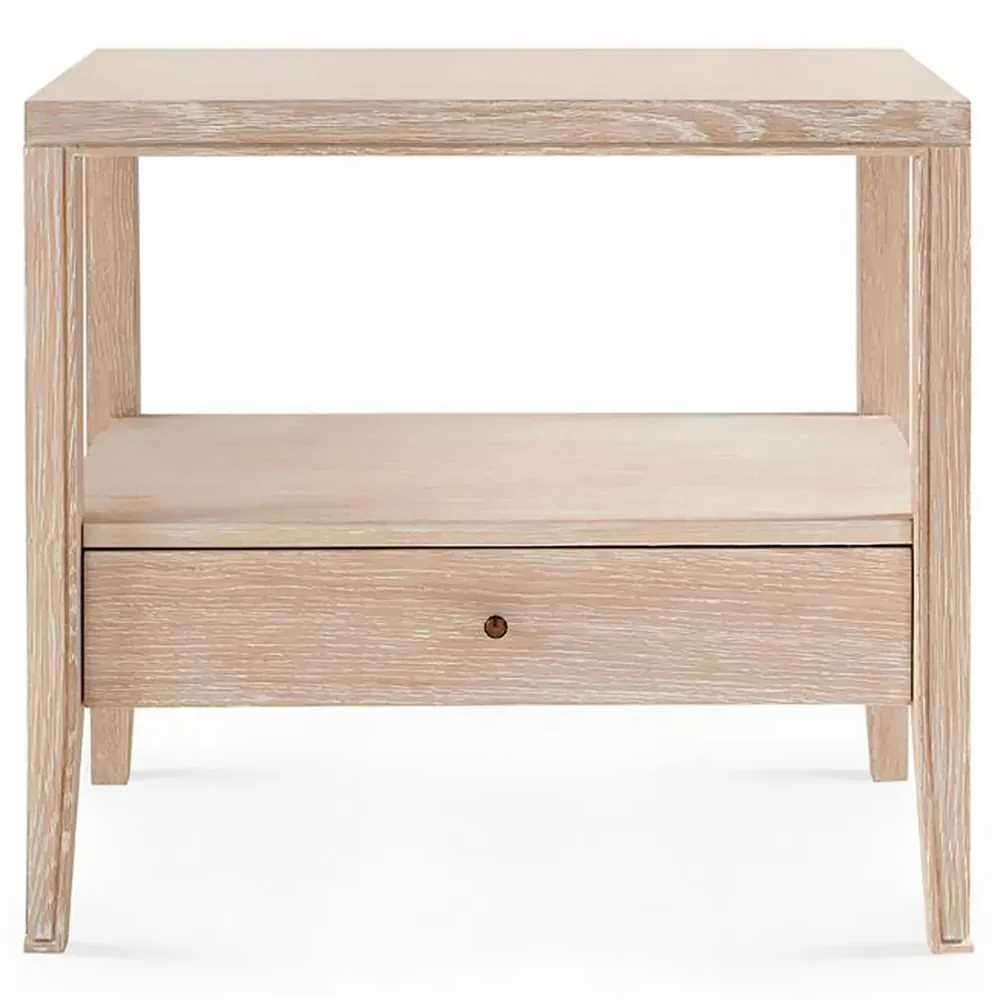 Paola 1 Drawer Nightstand - Brown, Oak image