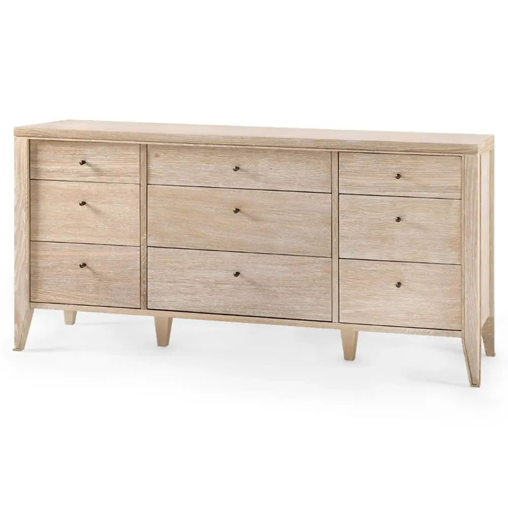 Paola Triple Dresser - Sand, Oak