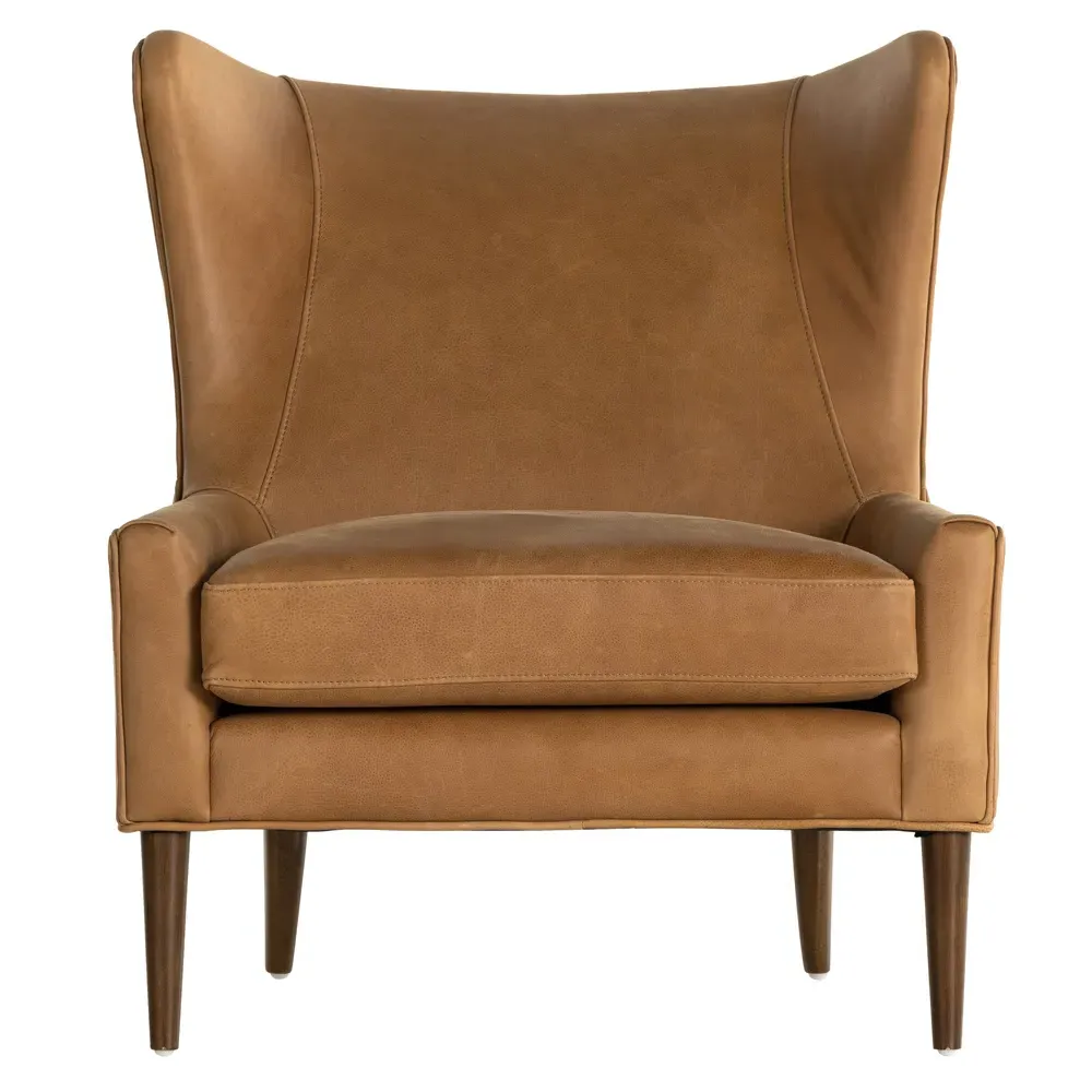 Paola Wing Lounge Chair - Cognac, Leather image