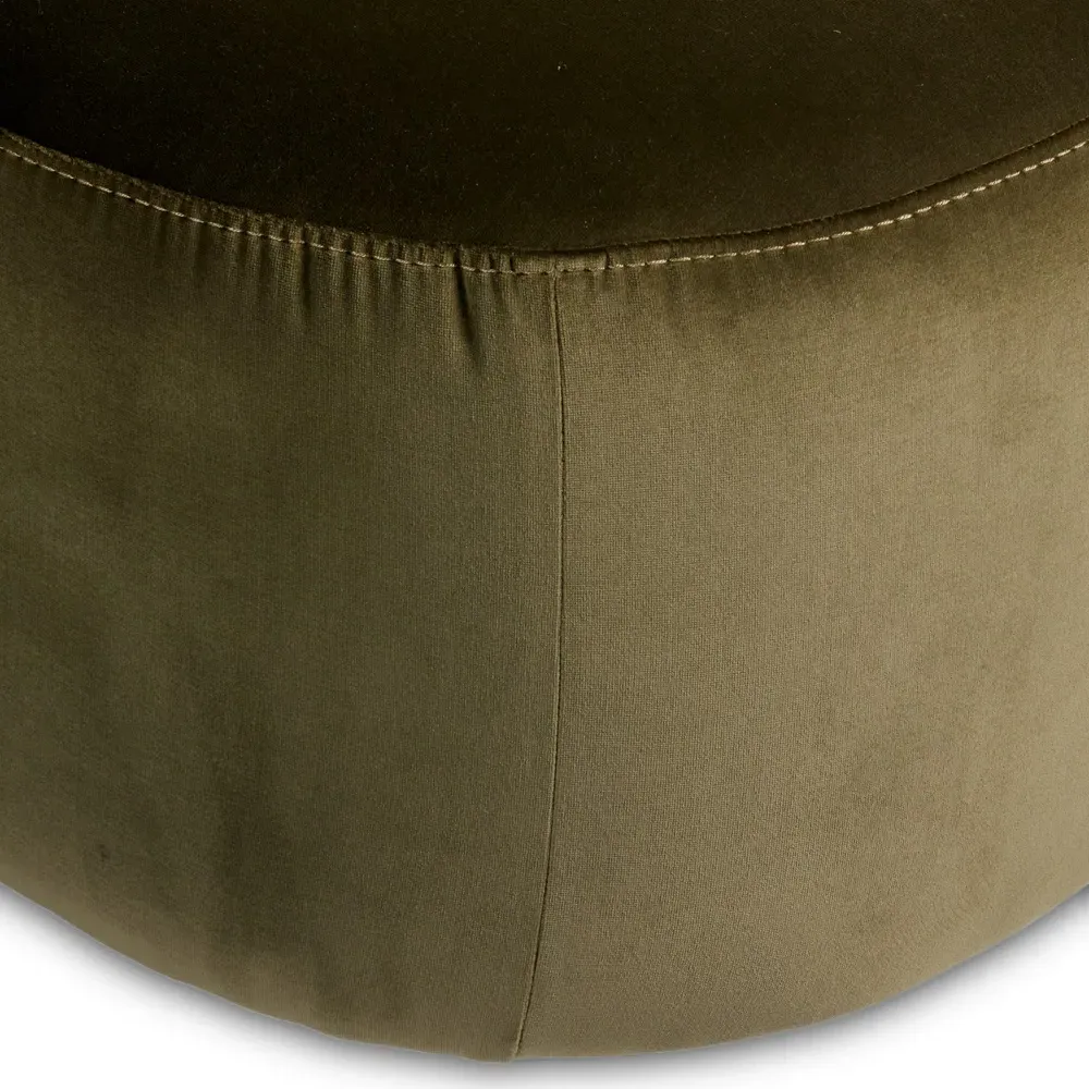 Paolo Upholstered Chaise Lounge - Green, Cotton