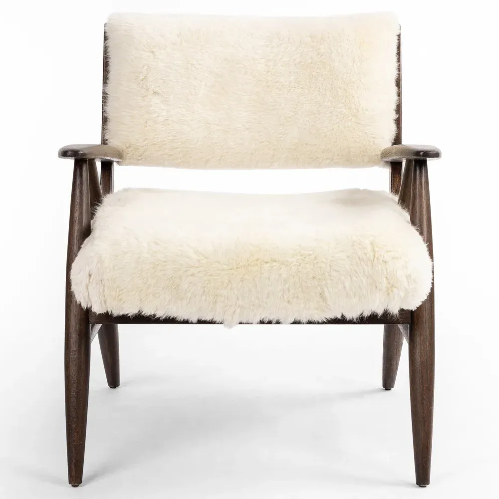 Papile Arm Chair - Cream, Oak
