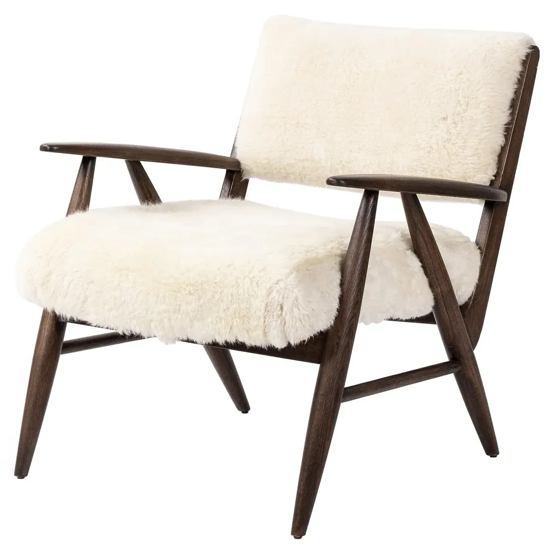 Papile Arm Chair - Cream, Oak