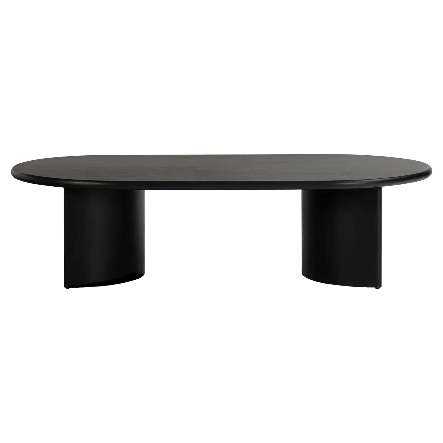 Paris Large Oval Coffee Table - Black, Acacia Wood