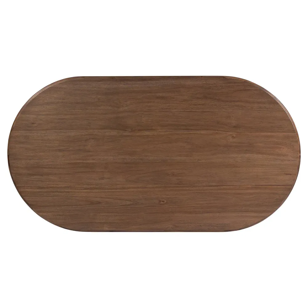 Paris Large Oval Coffee Table - Brown, Acacia Wood