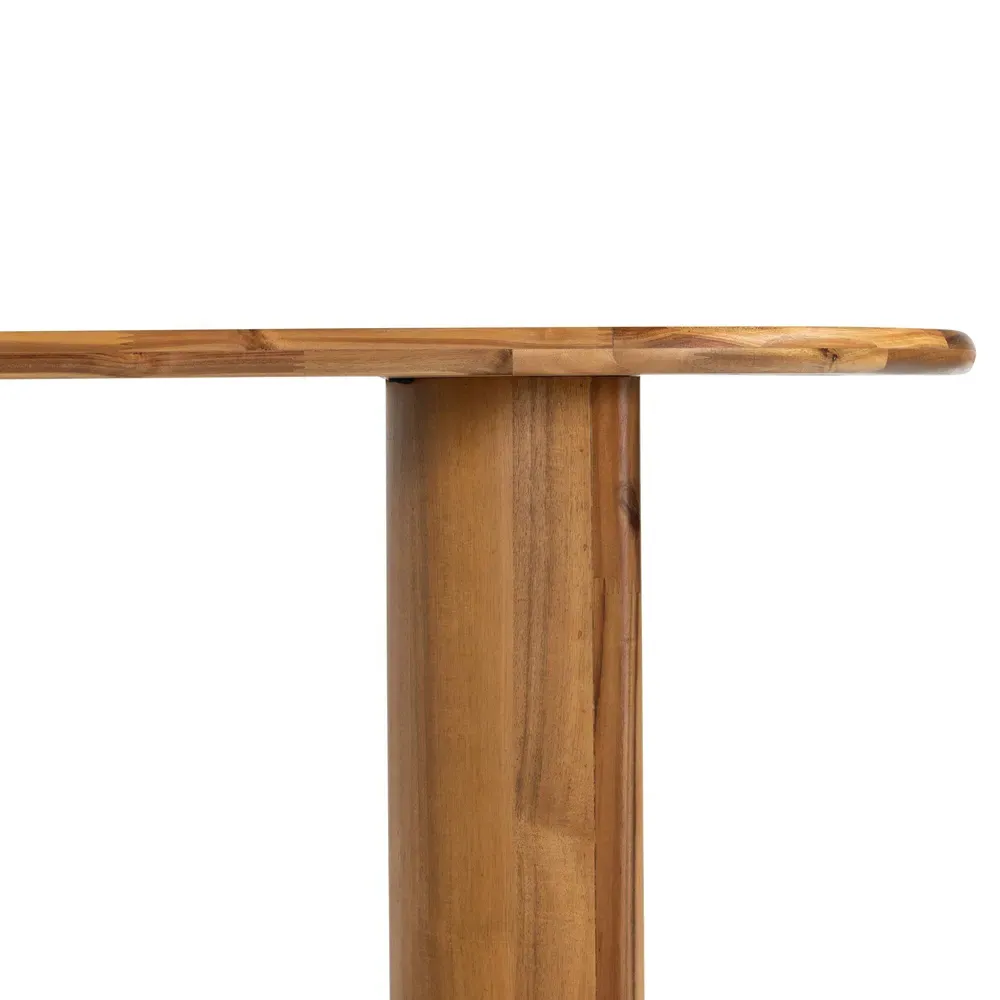 Paris Large Oval Console Table - Light Brown, Acacia Wood