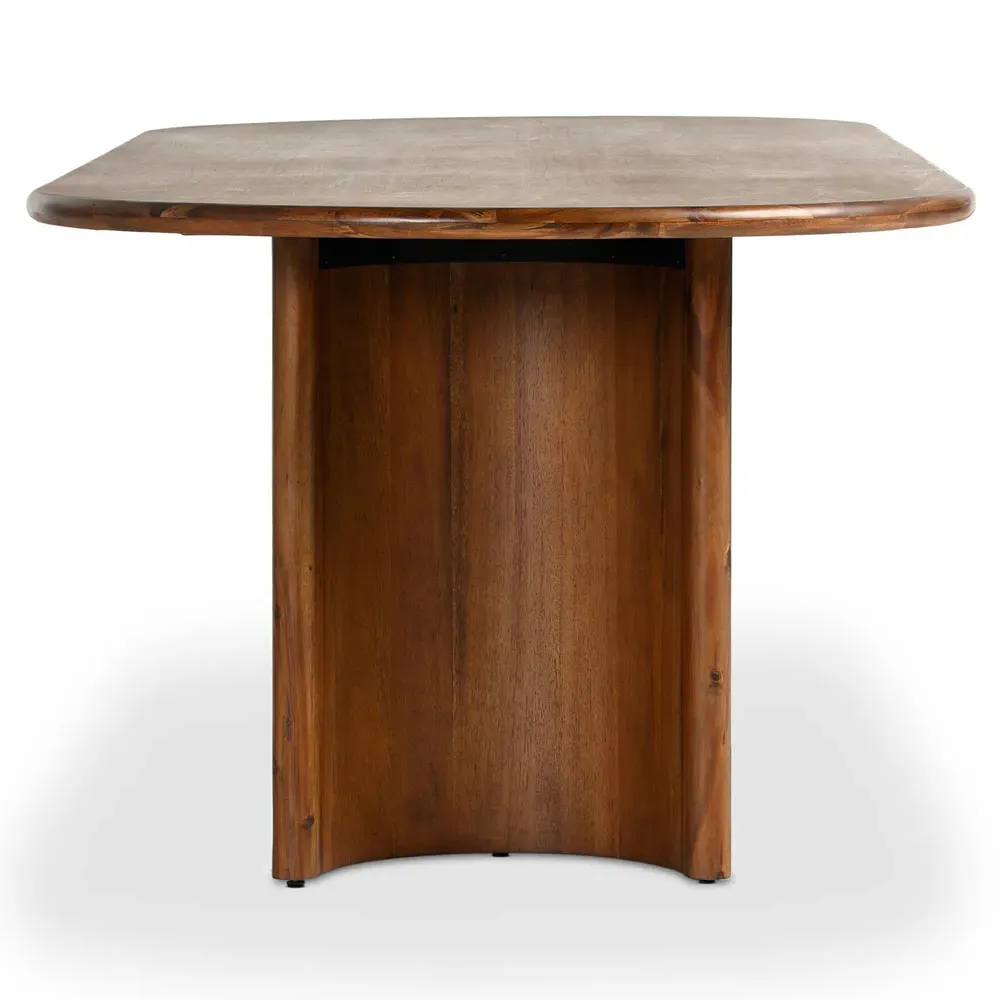 Paris Large Oval Dining Table - Brown, Acacia Wood