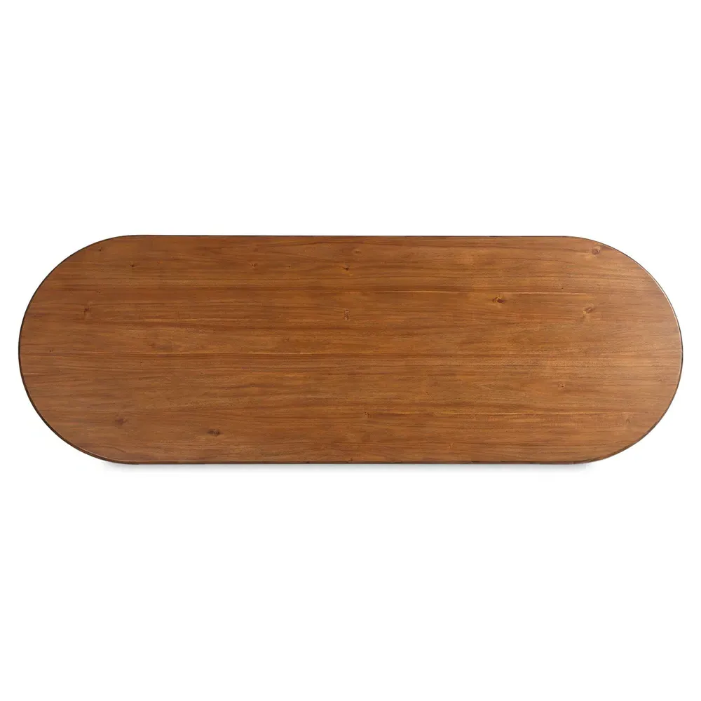 Paris Large Oval Dining Table - Brown, Acacia Wood