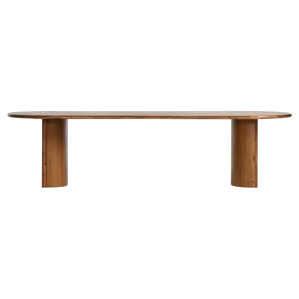 Paris Large Oval Dining Table - Brown, Acacia Wood