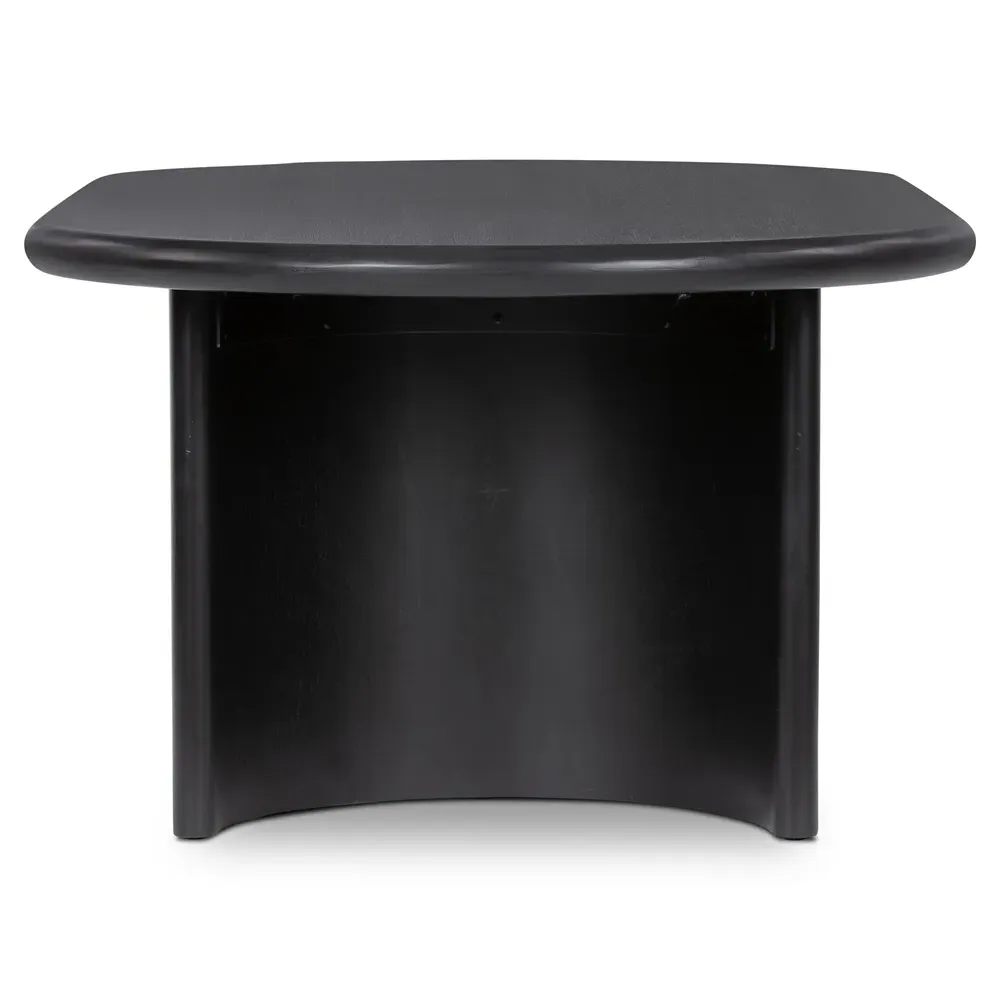Paris Oval Coffee Table - Black, Acacia Wood