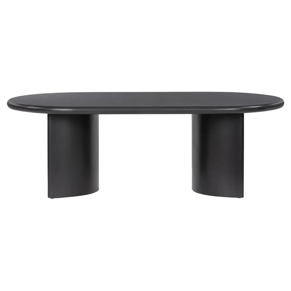 Paris Oval Coffee Table - Black, Acacia Wood