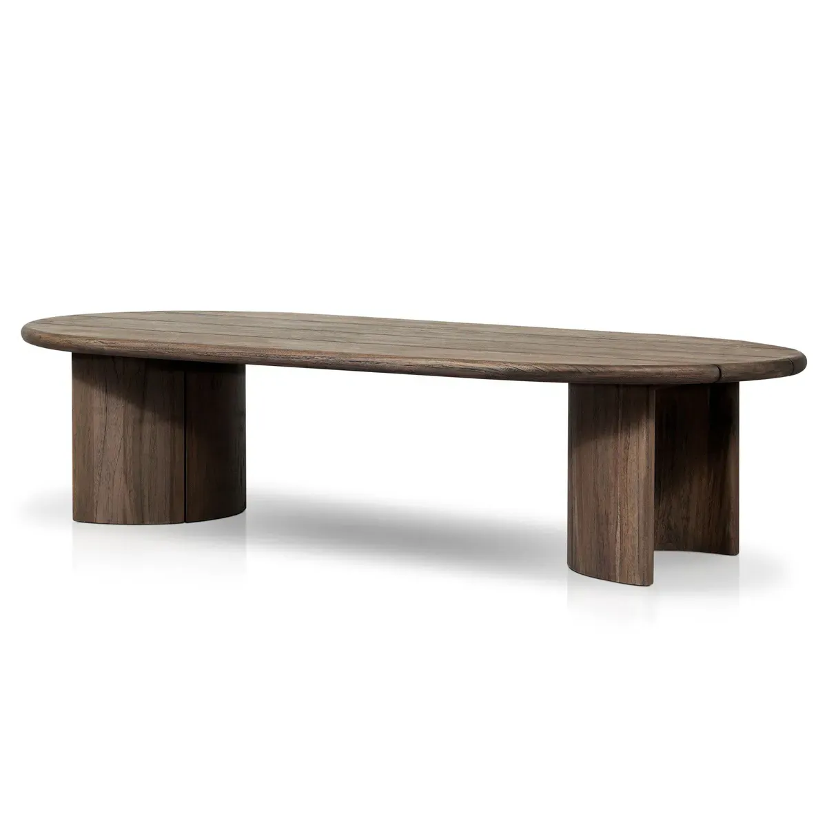 Paris Oval Coffee Table - Brown, Teak