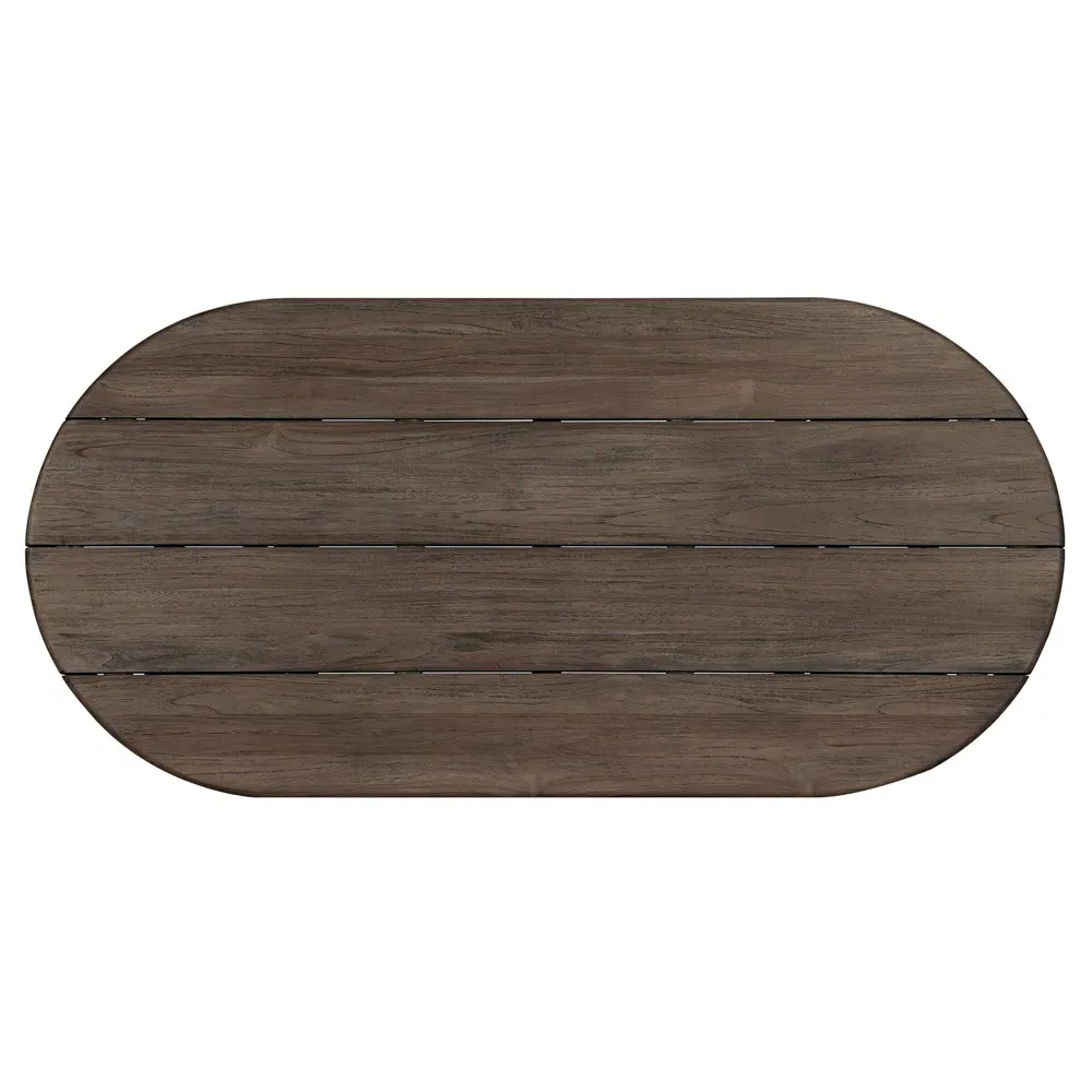 Paris Oval Coffee Table - Brown, Teak