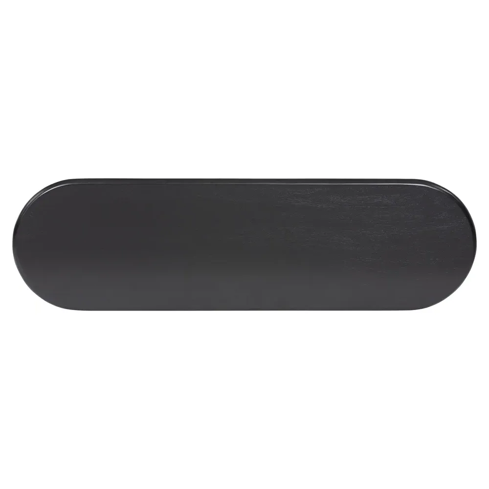 Paris Oval Console Table - Black, Acacia Wood