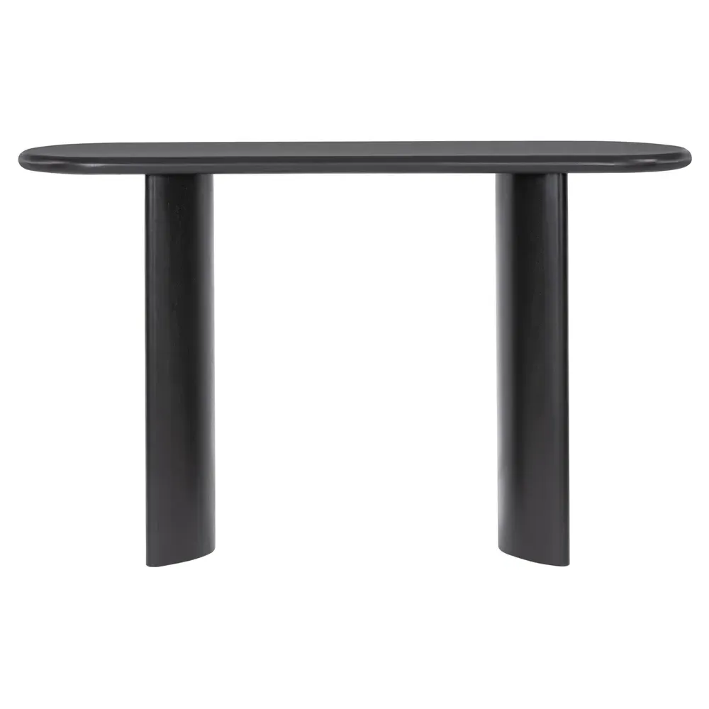 Paris Oval Console Table - Black, Acacia Wood image