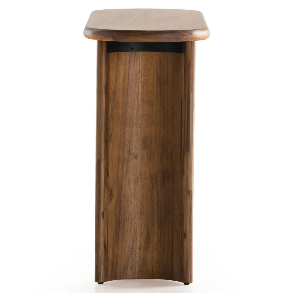 Paris Oval Console Table - Light Brown, Acacia Wood