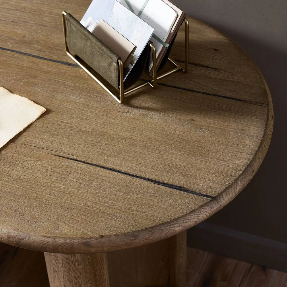 Paris Oval Desk - Light Brown, Oak