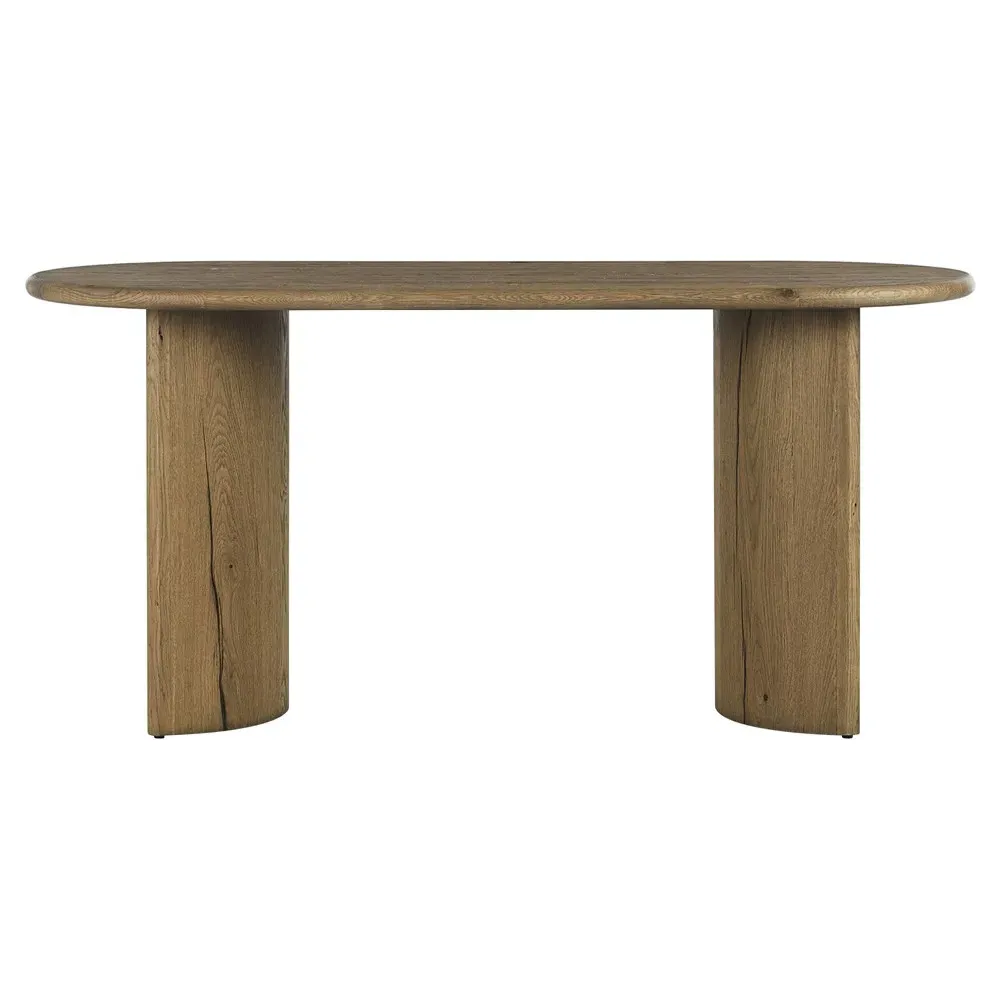 Paris Oval Desk - Light Brown, Oak image