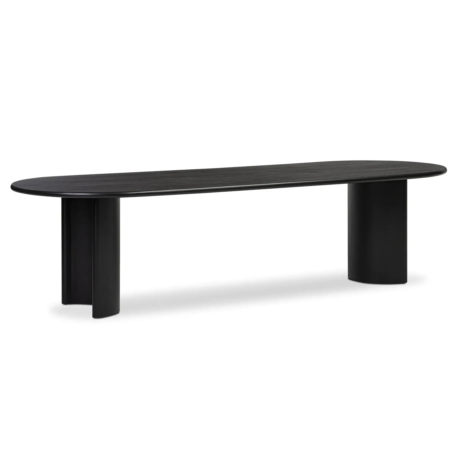 Paris Oval Dining Table - Black, Acacia Wood