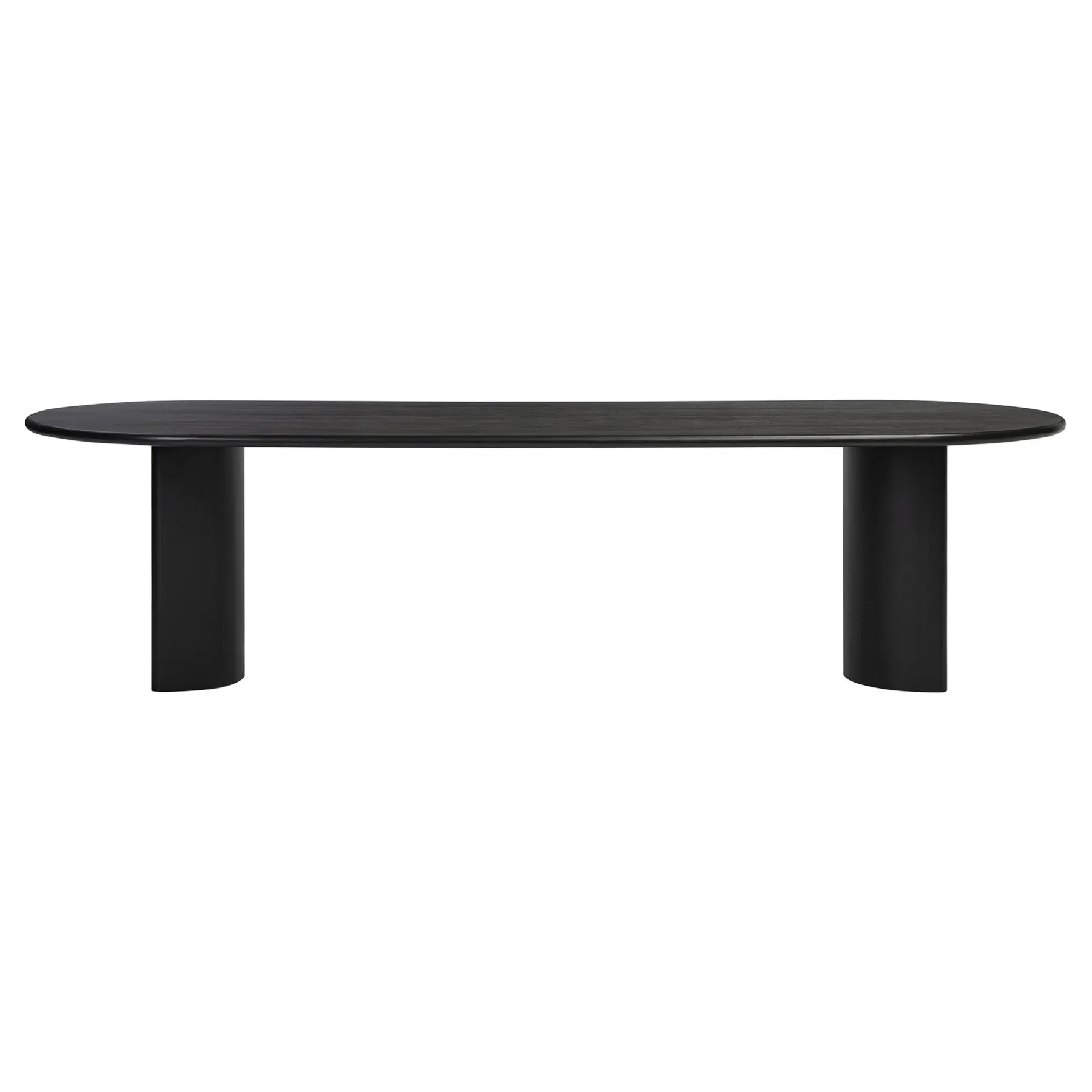 Paris Oval Dining Table - Black, Acacia Wood