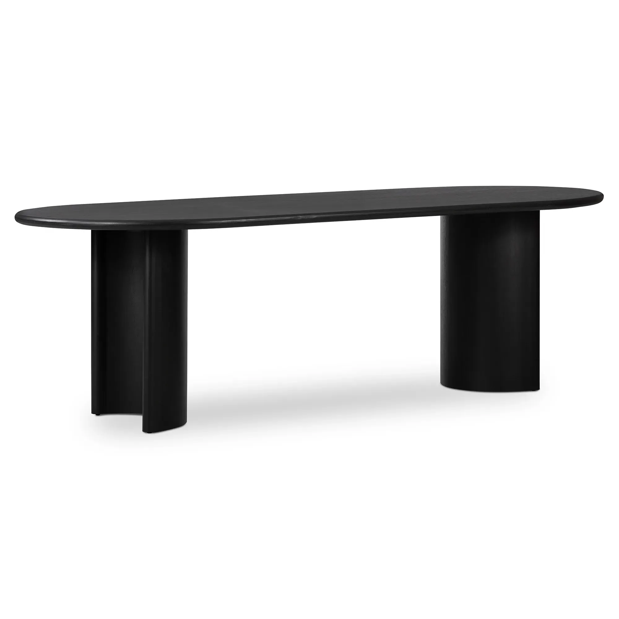 Paris Oval Dining Table - Black, Acacia Wood