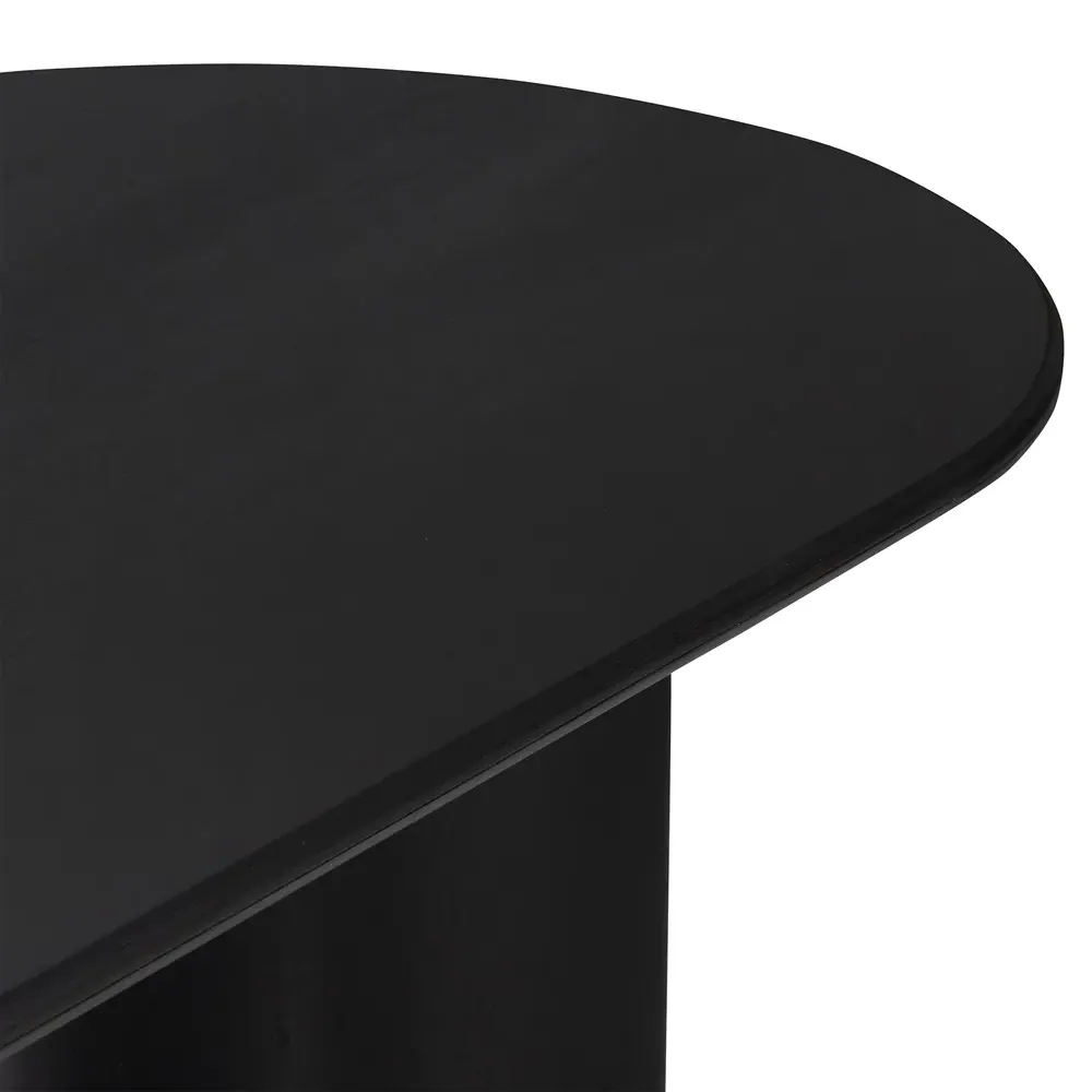 Paris Oval Dining Table - Black, Acacia Wood