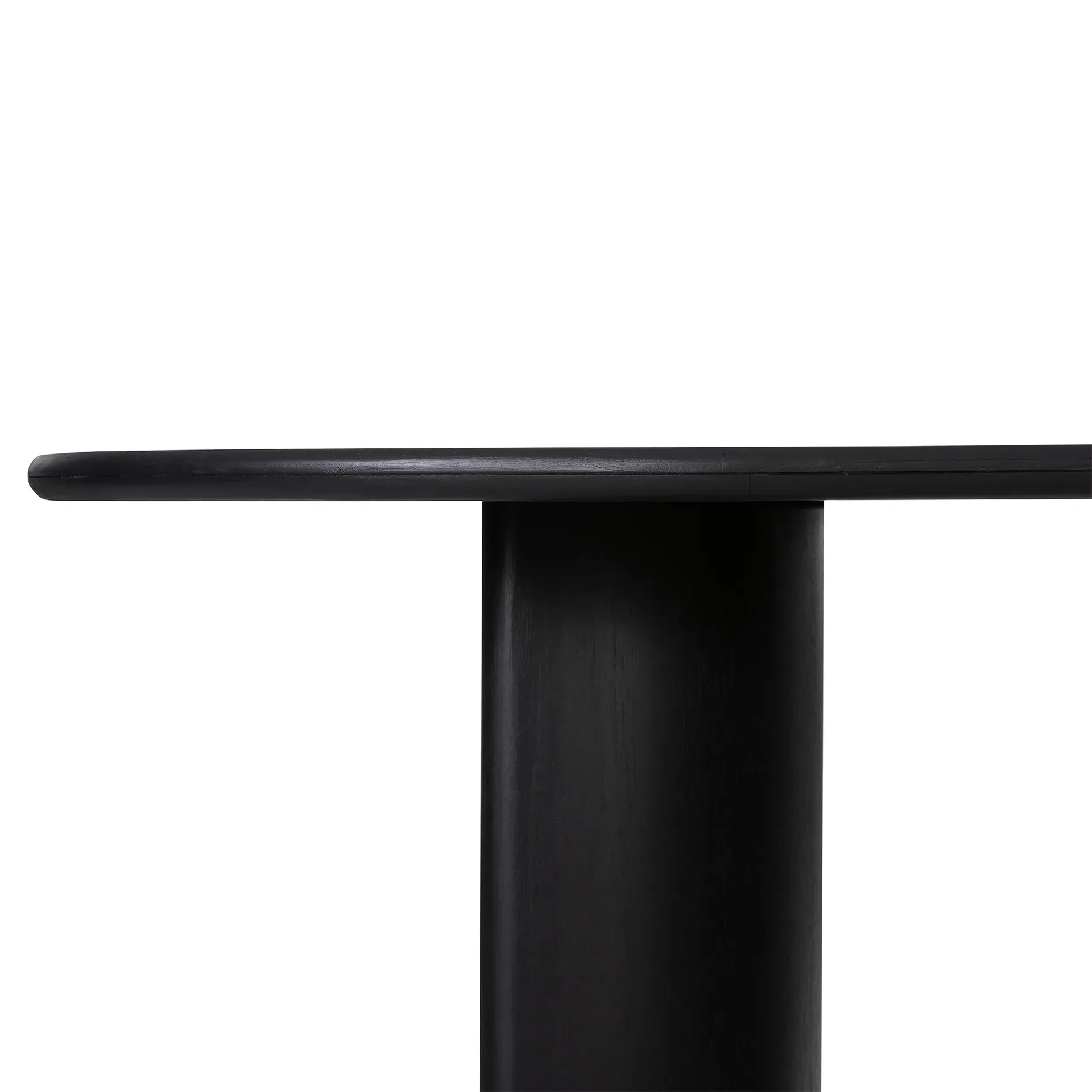 Paris Oval Dining Table - Black, Acacia Wood