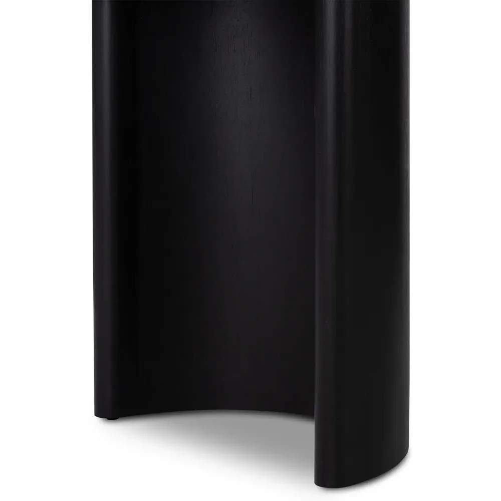 Paris Oval Dining Table - Black, Acacia Wood