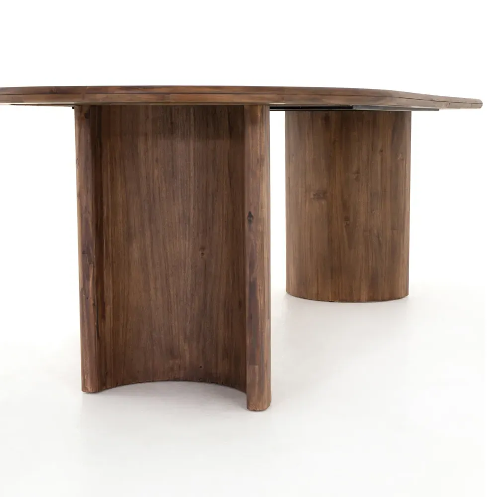 Paris Oval Dining Table - Brown, Acacia Wood