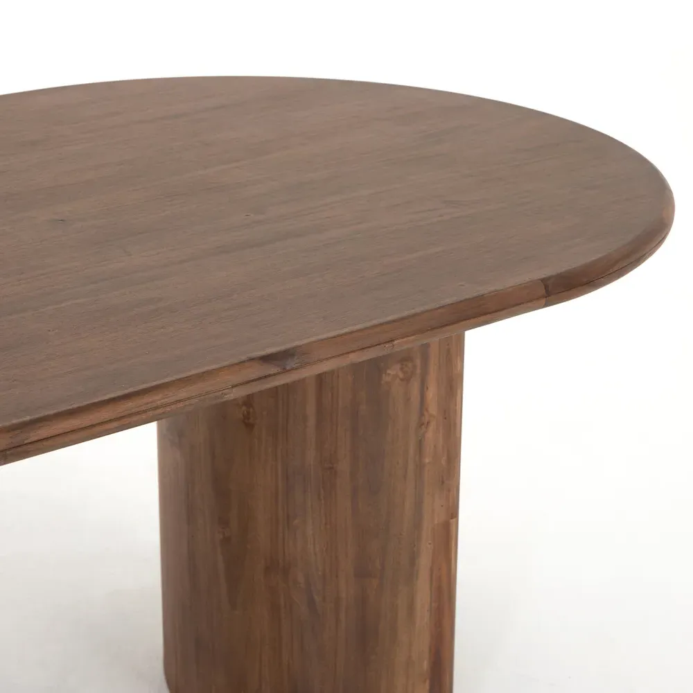 Paris Oval Dining Table - Brown, Acacia Wood
