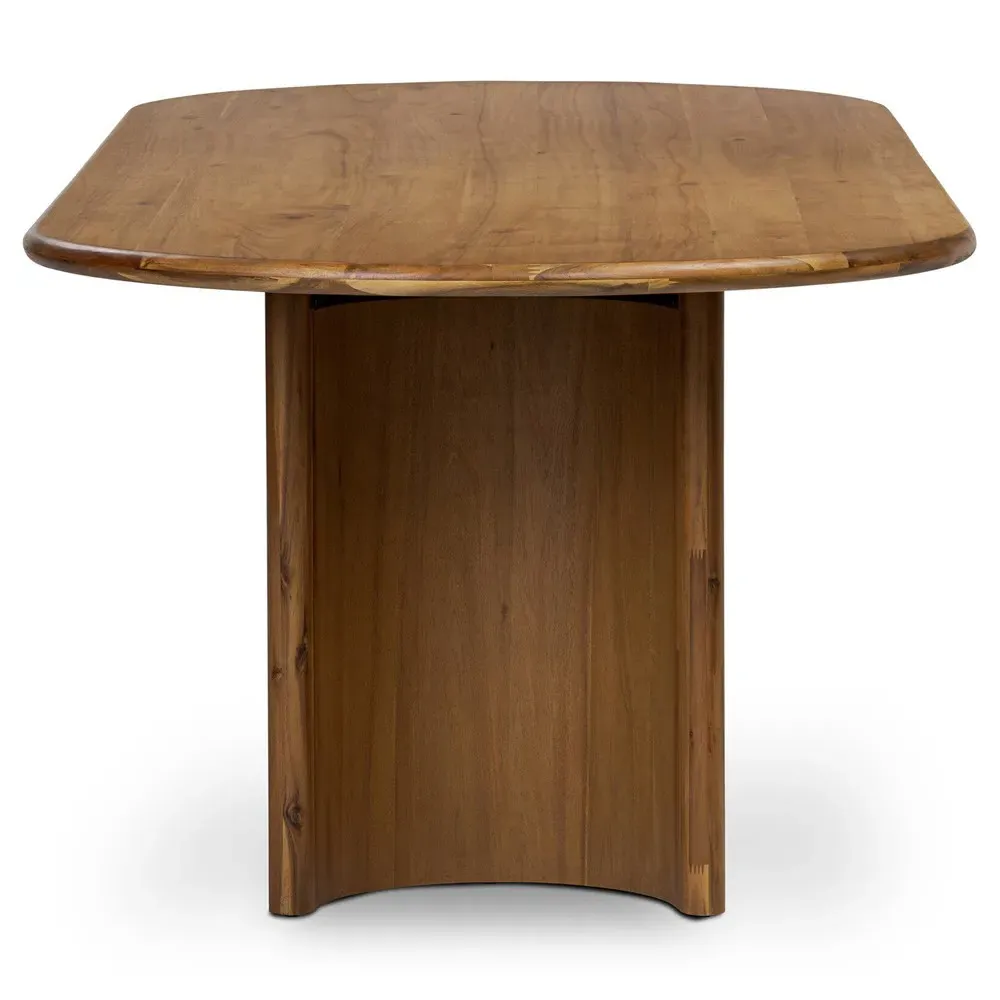 Paris Oval Dining Table - Light Brown, Acacia Wood