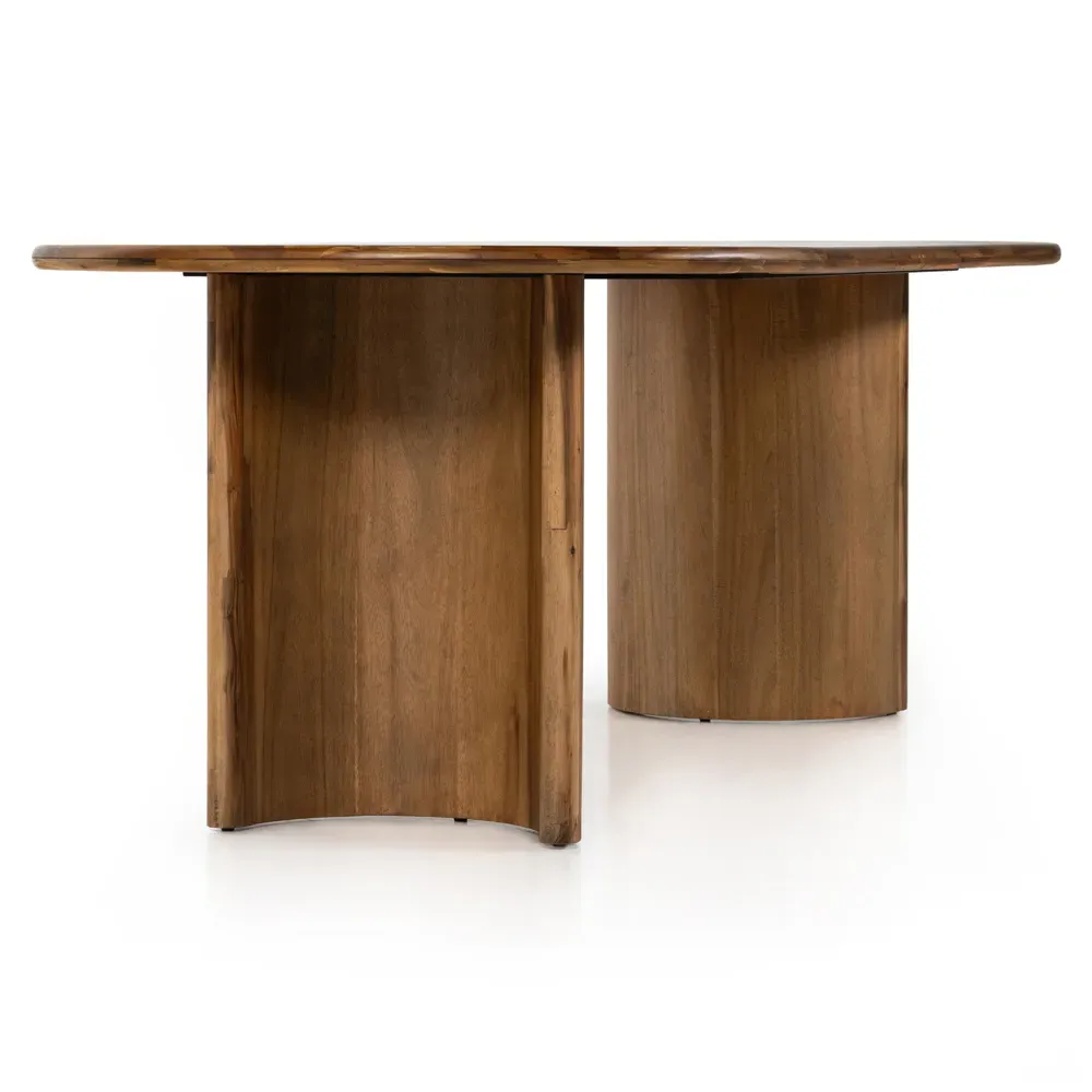 Paris Oval Dining Table - Light Brown, Acacia Wood