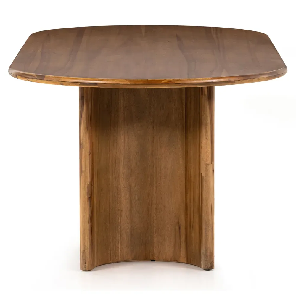 Paris Oval Dining Table - Light Brown, Acacia Wood