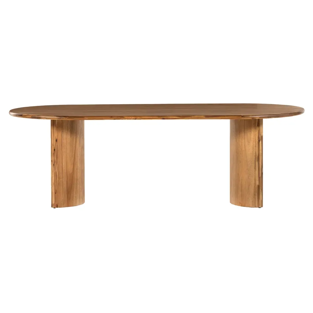 Paris Oval Dining Table - Light Brown, Acacia Wood
