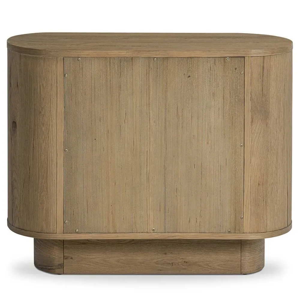 Paris Oval Nightstand - Worn Oak
