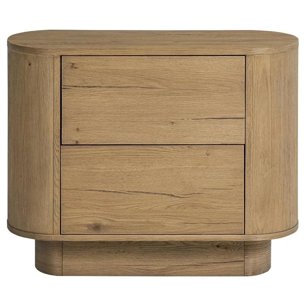 Paris Oval Nightstand - Worn Oak image