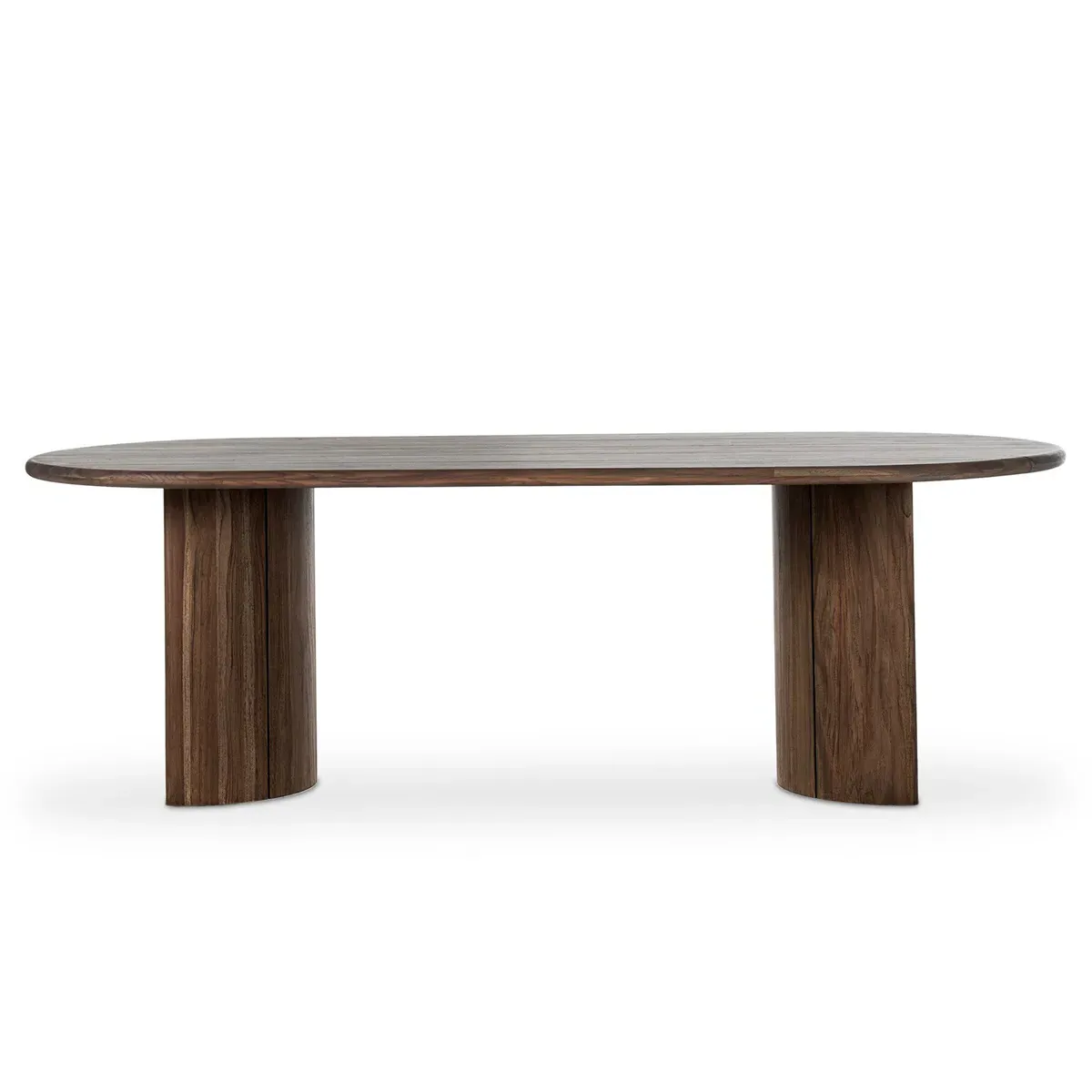 Paris Oval Outdoor Dining Table - Brown, Teak
