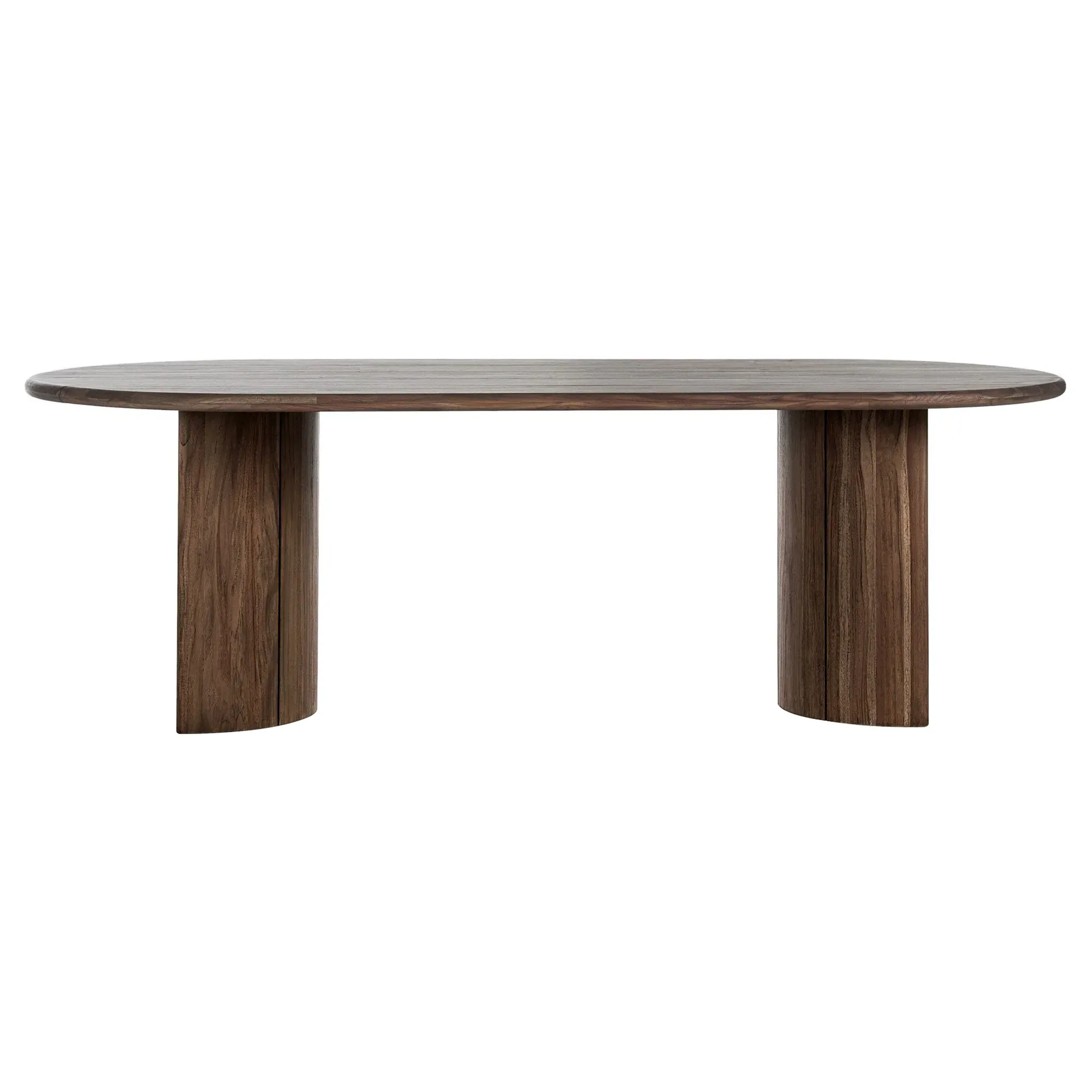 Paris Oval Outdoor Dining Table - Brown, Teak
