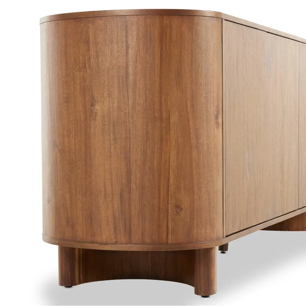 Paris Oval Sideboard - Brown, Acacia Wood