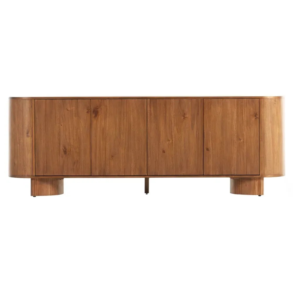 Paris Oval Sideboard - Brown, Acacia Wood image