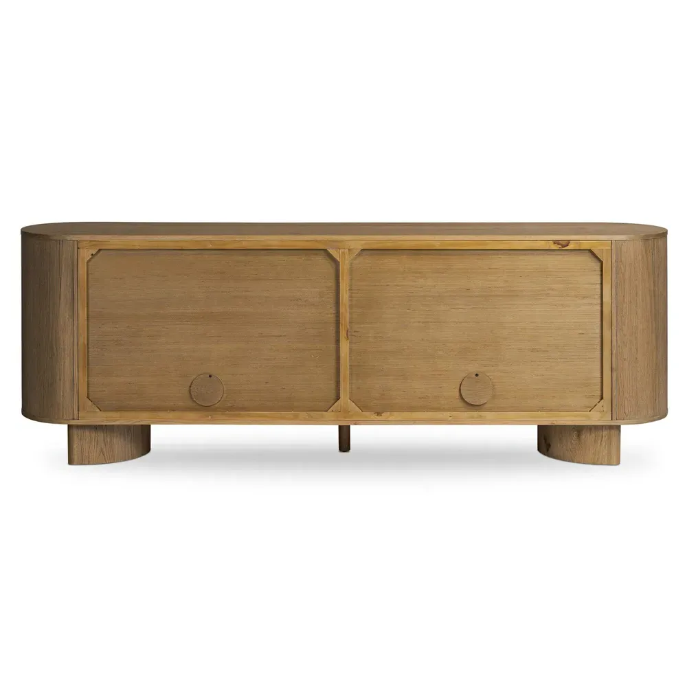 Paris Oval Sideboard - Light Brown, Oak
