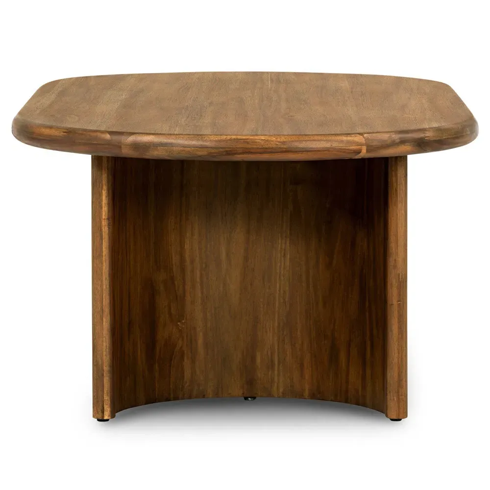 Paris Small Oval Coffee Table - Brown, Acacia Wood