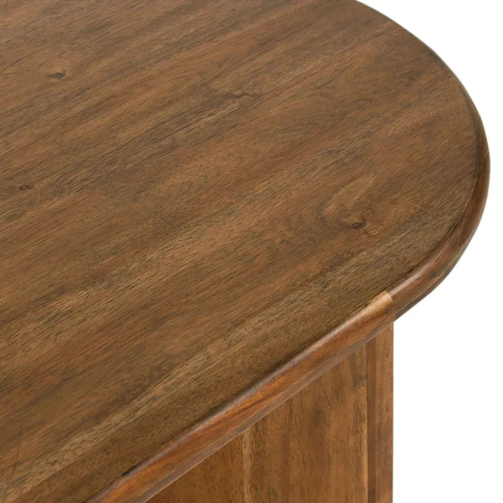 Paris Small Oval Coffee Table - Brown, Acacia Wood